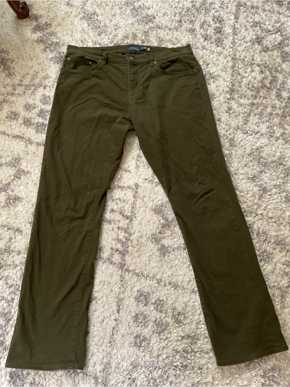 Polo by Ralph Lauren Men's Olive Bootcut Jeans